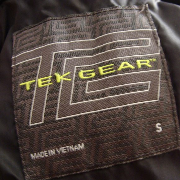 TEK GEAR Black Long Sleeve Full Zip QUILTED Jacket Sz SMALL - Picture 7 of 7